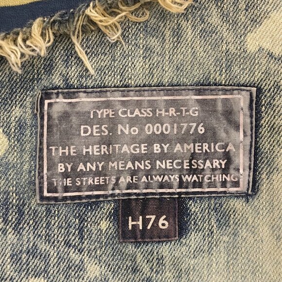 THE HERITAGE BY AMERICA 1776 Denim Distillery Men's Shirt Tye Dye Size XL Cotton - Picture 10 of 10